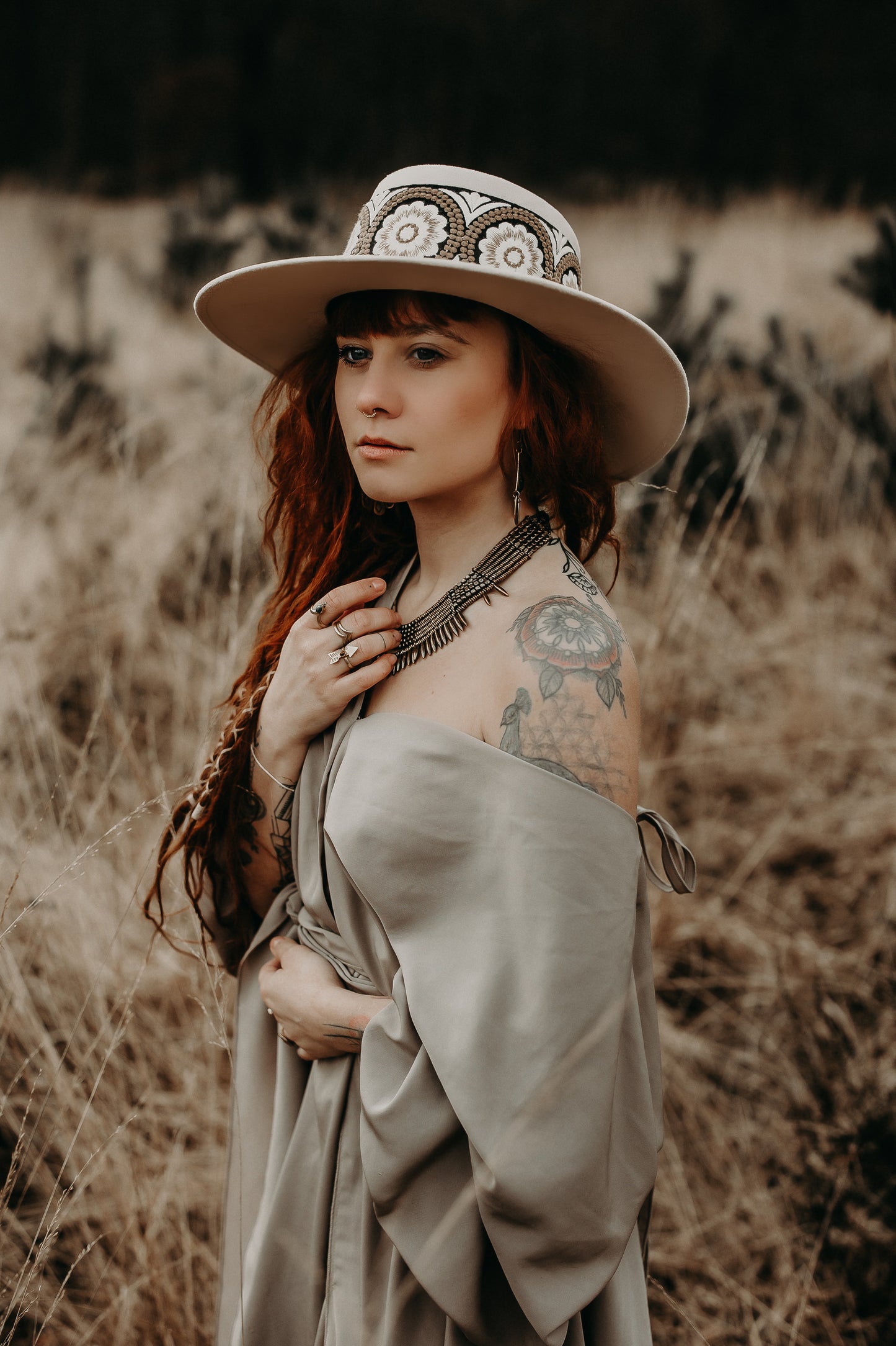 Boater "Amelia" Ivory