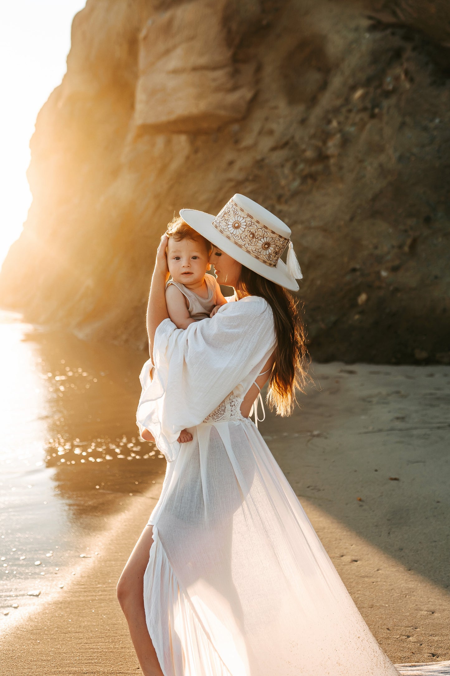 Boater "Sofia" Ivory