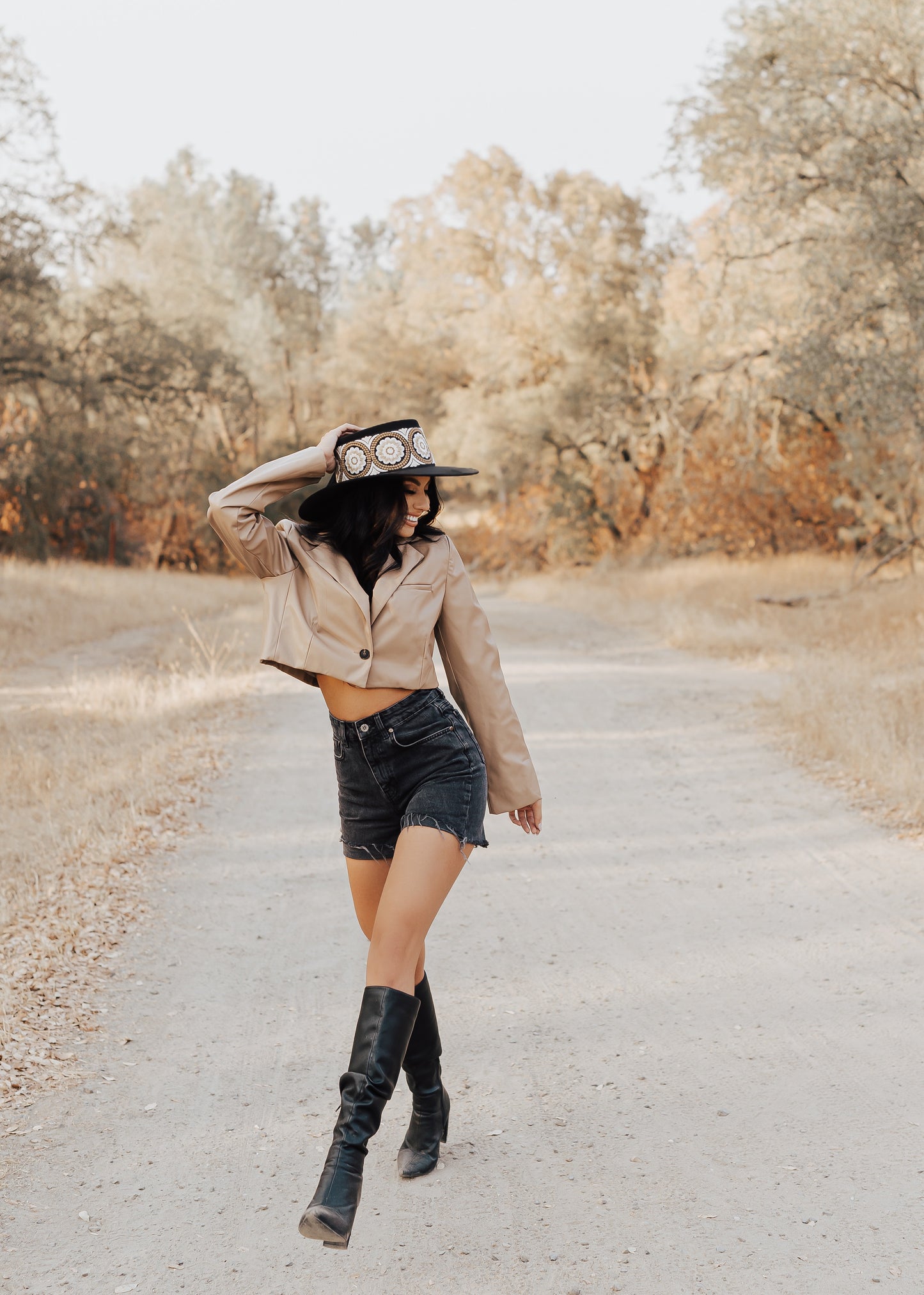 Boater “Amelia” Black
