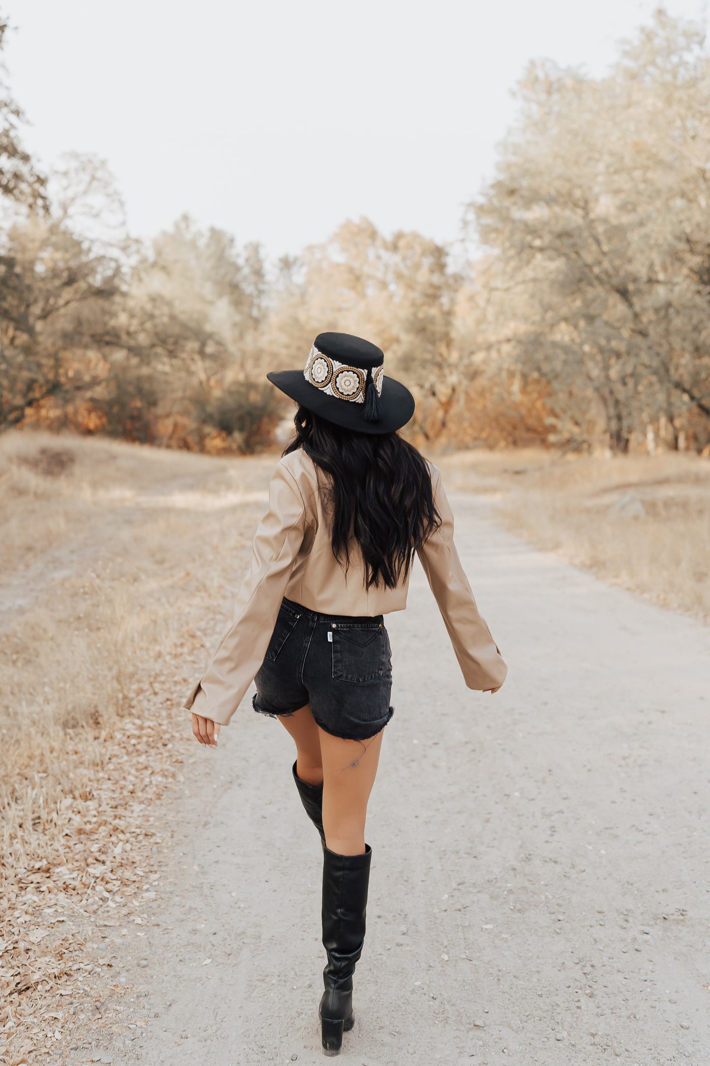Boater “Amelia” Black