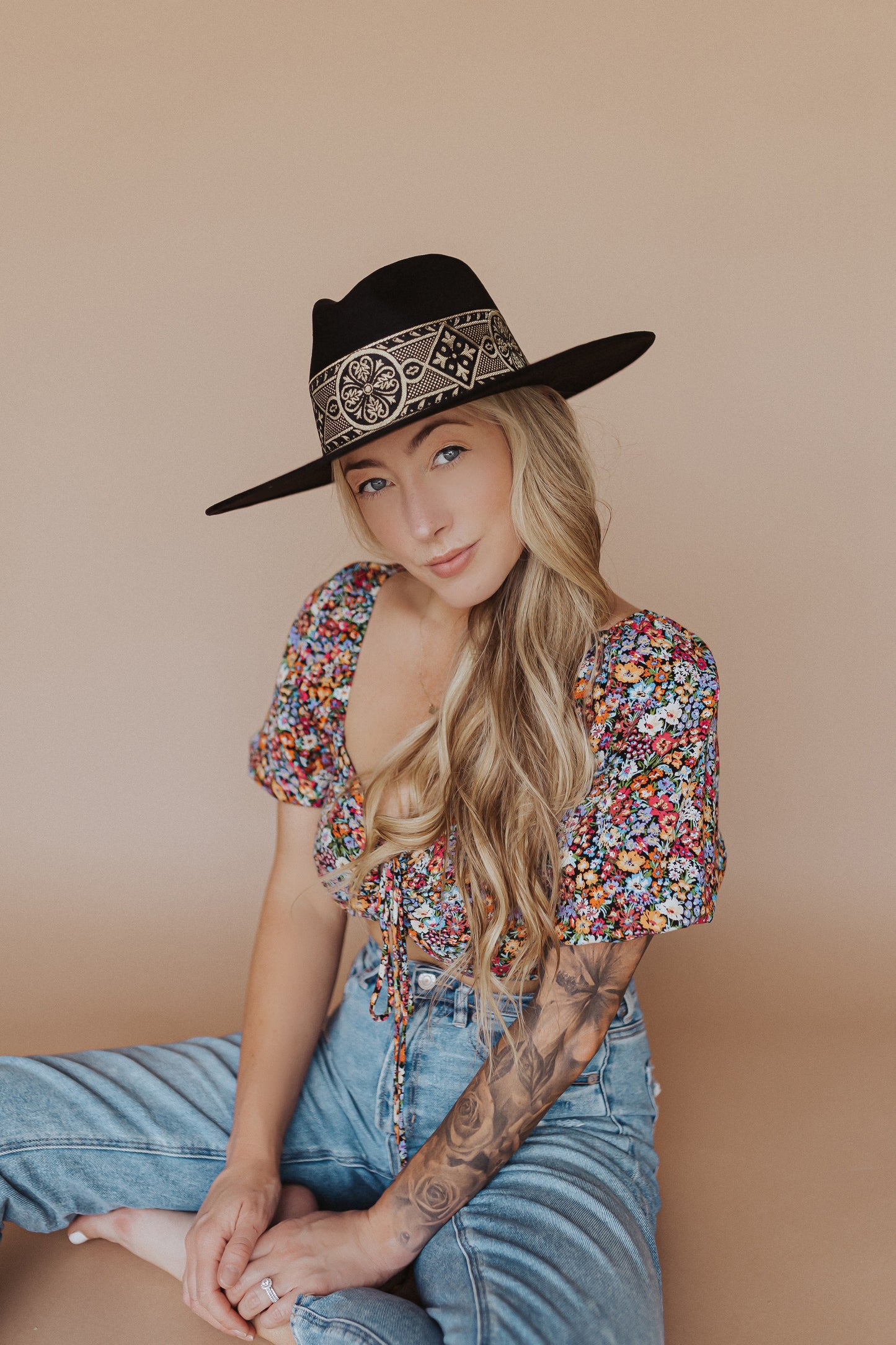 Fedora “Chloe” Black Wool
