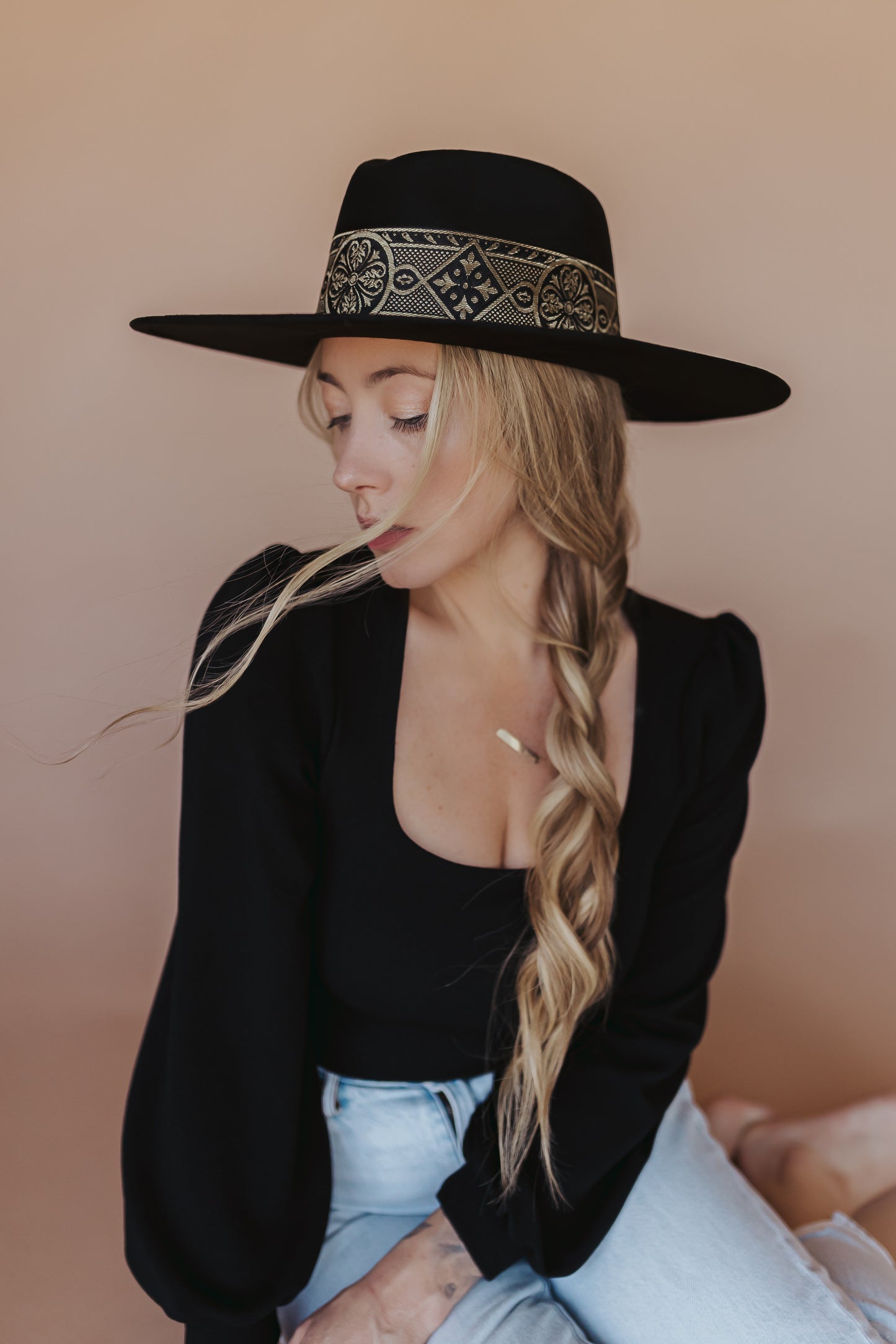 Fedora “Chloe” Black Wool