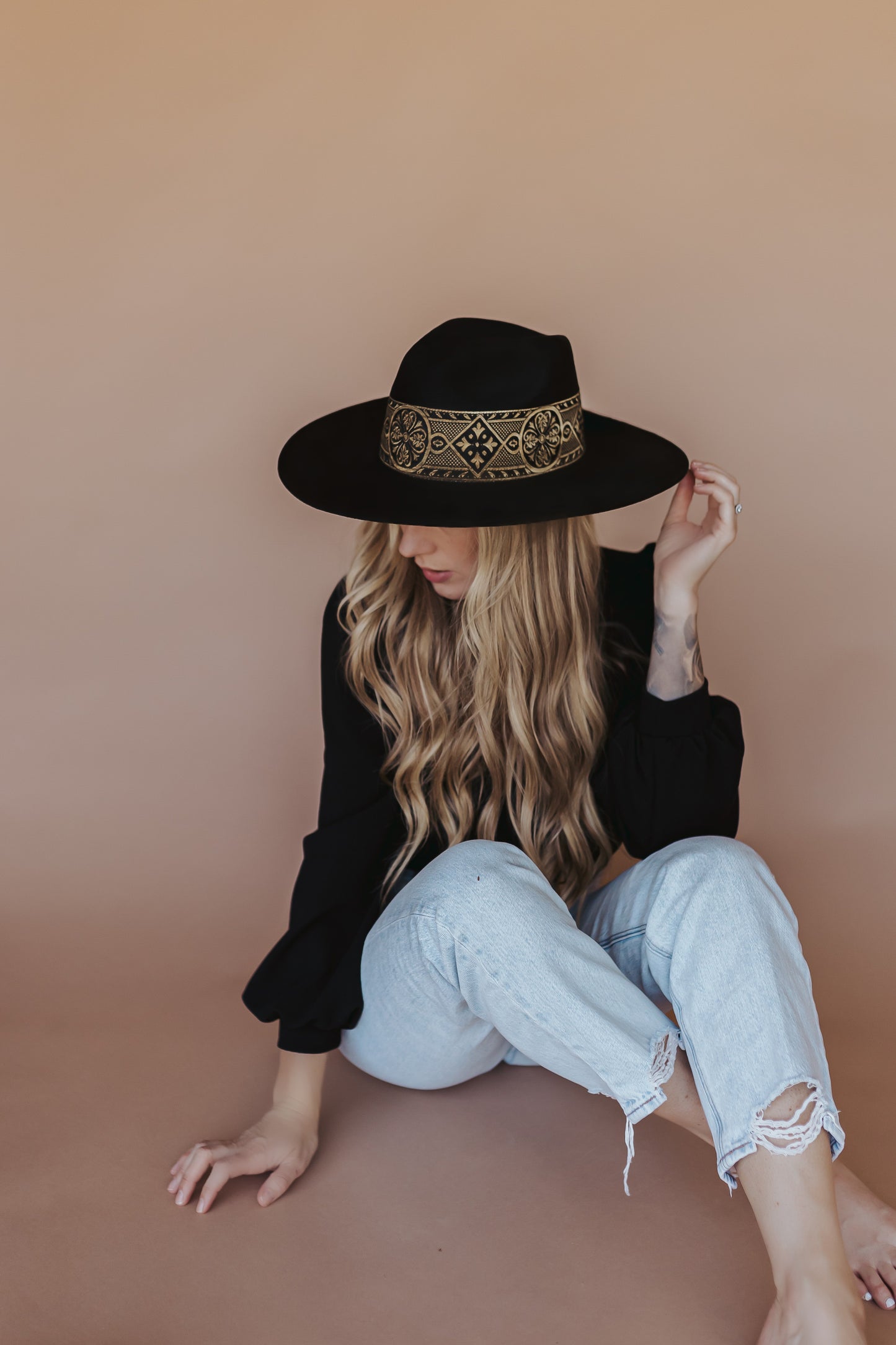 Fedora “Chloe” Black Wool