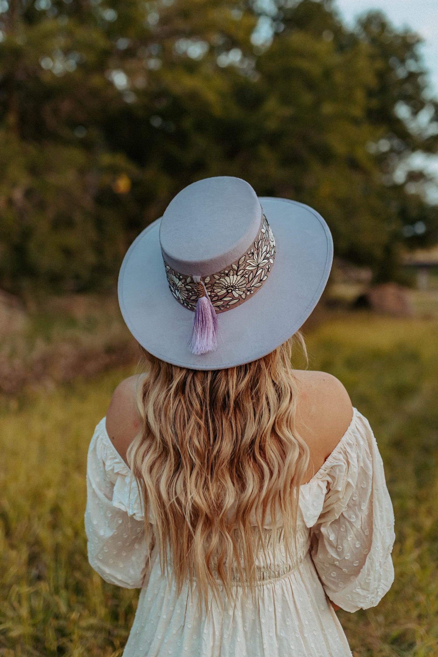 Boater “Lauren” Lavender