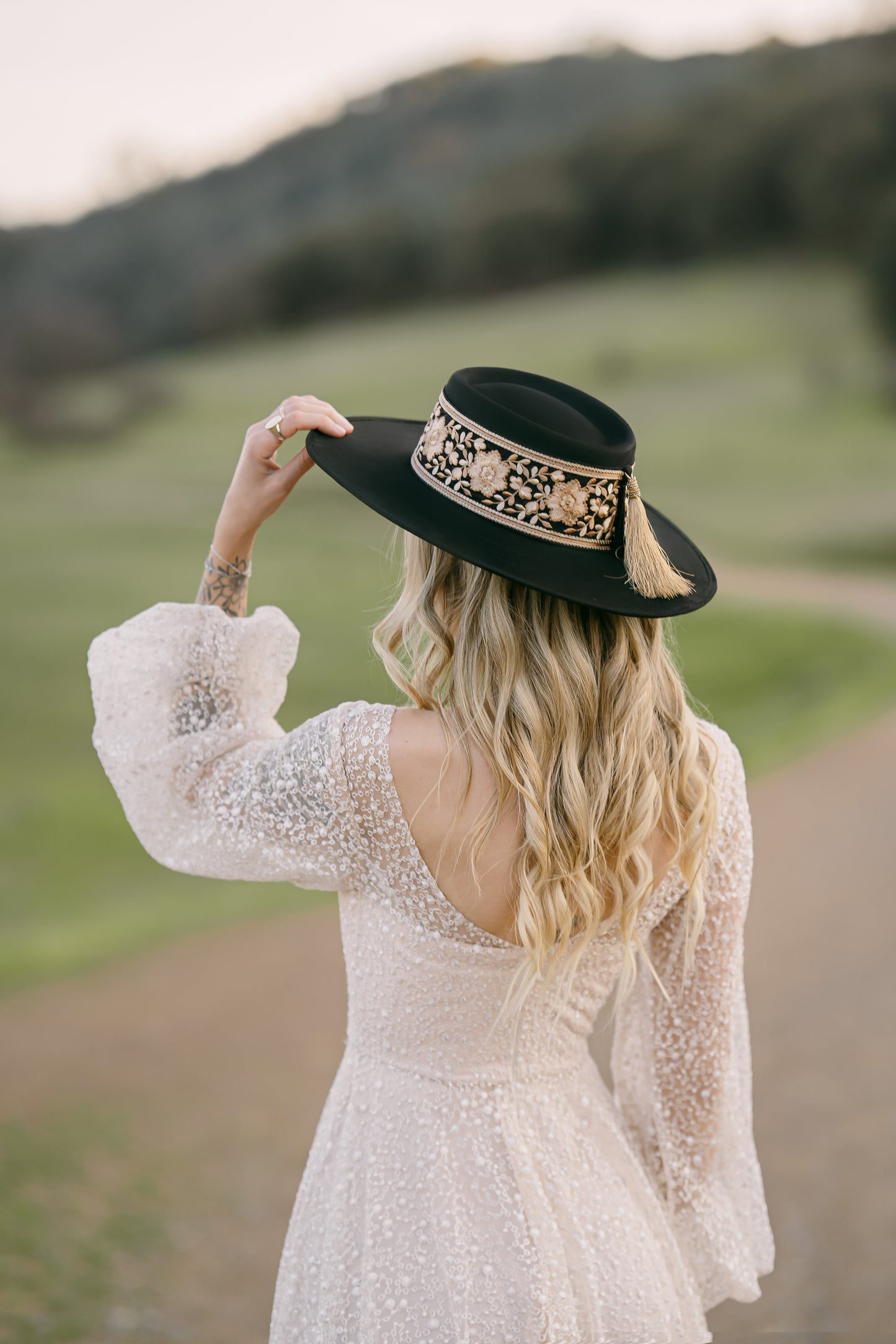 Boater "Florence" Black