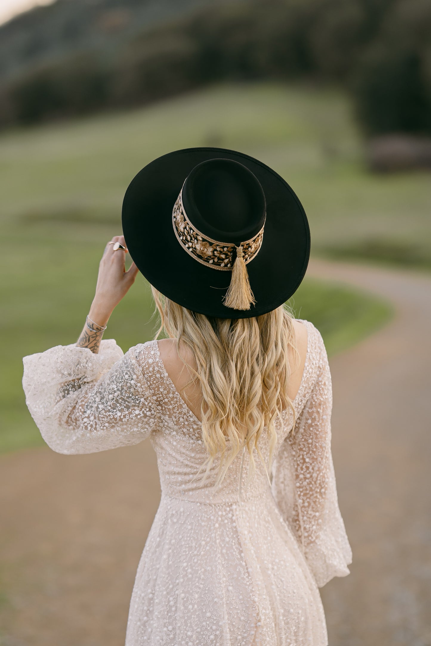 Boater "Florence" Black