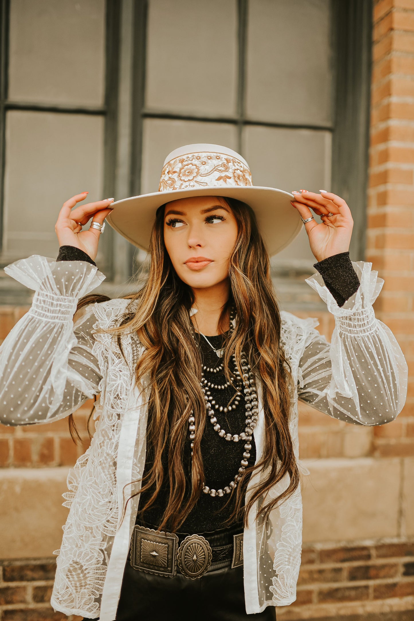 Boater “Daisy” Ivory