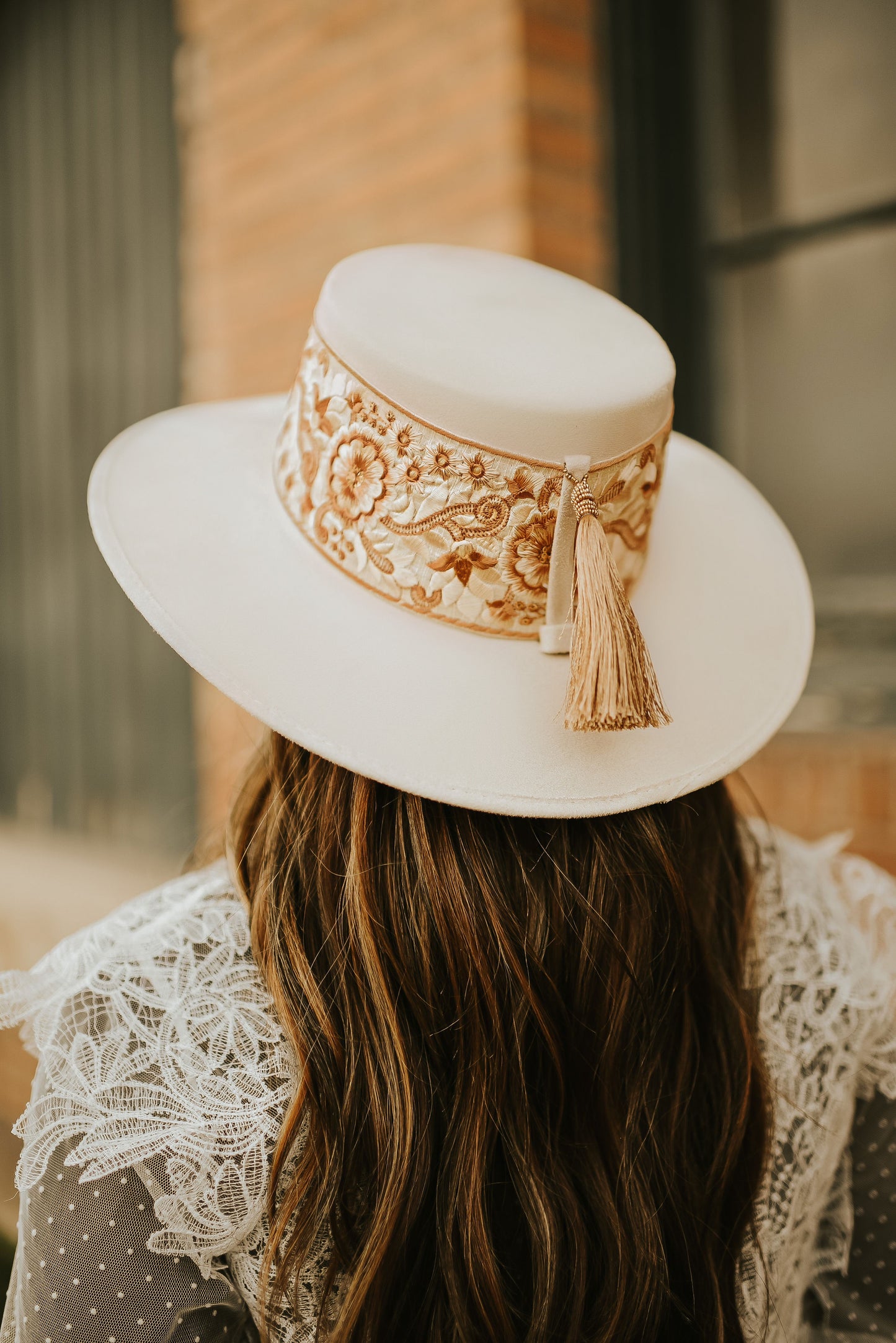 Boater “Daisy” Ivory