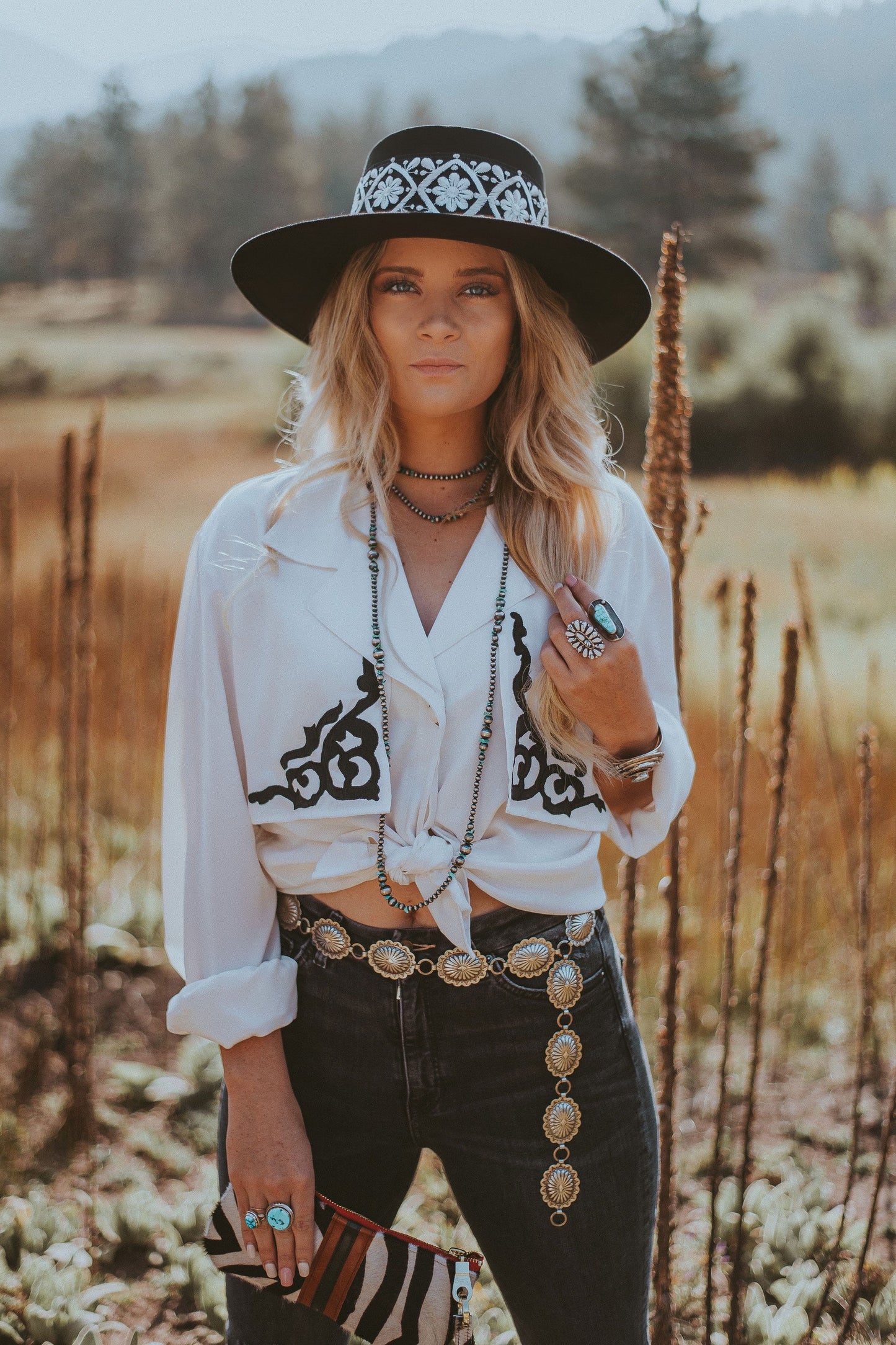 Boater “Delilah” Black