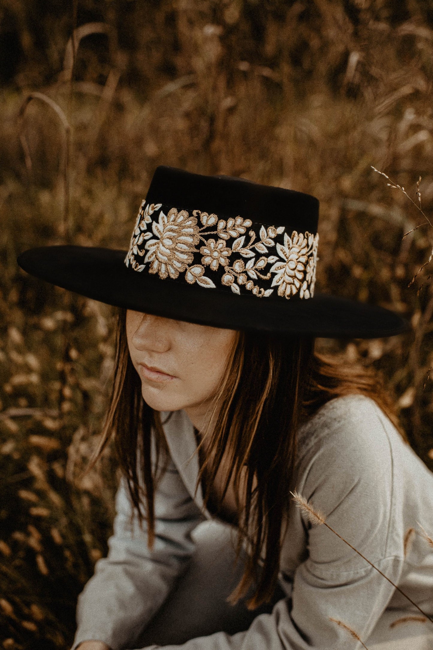 Boater hat “Laguna Beach” in black