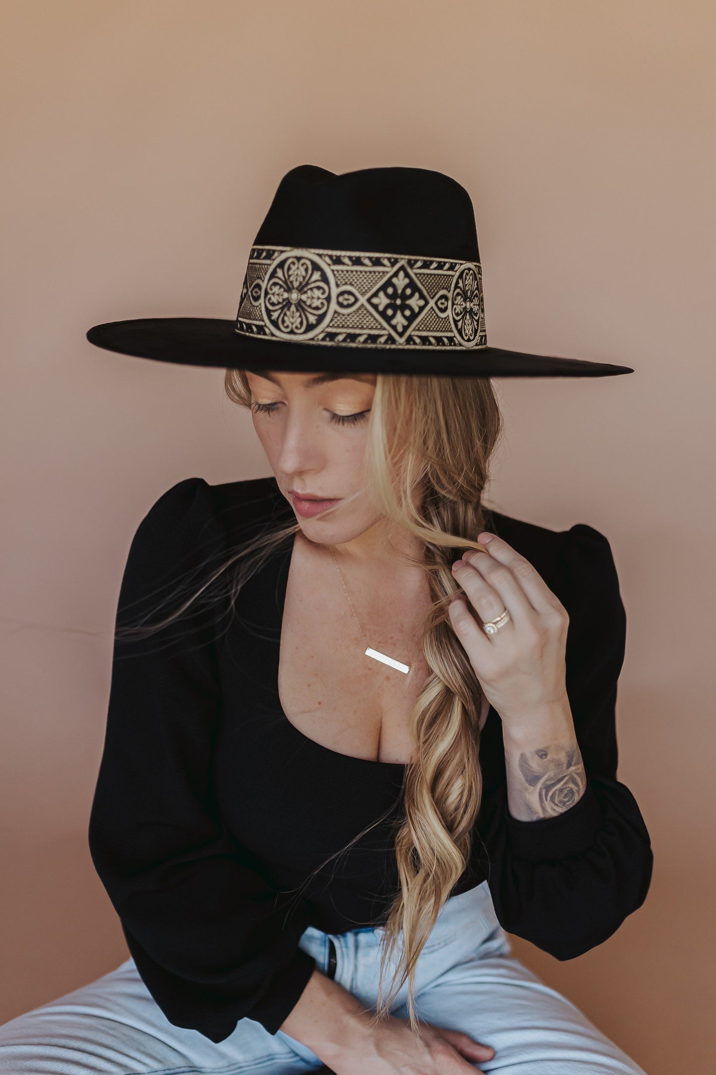 Fedora “Chloe” Black Wool