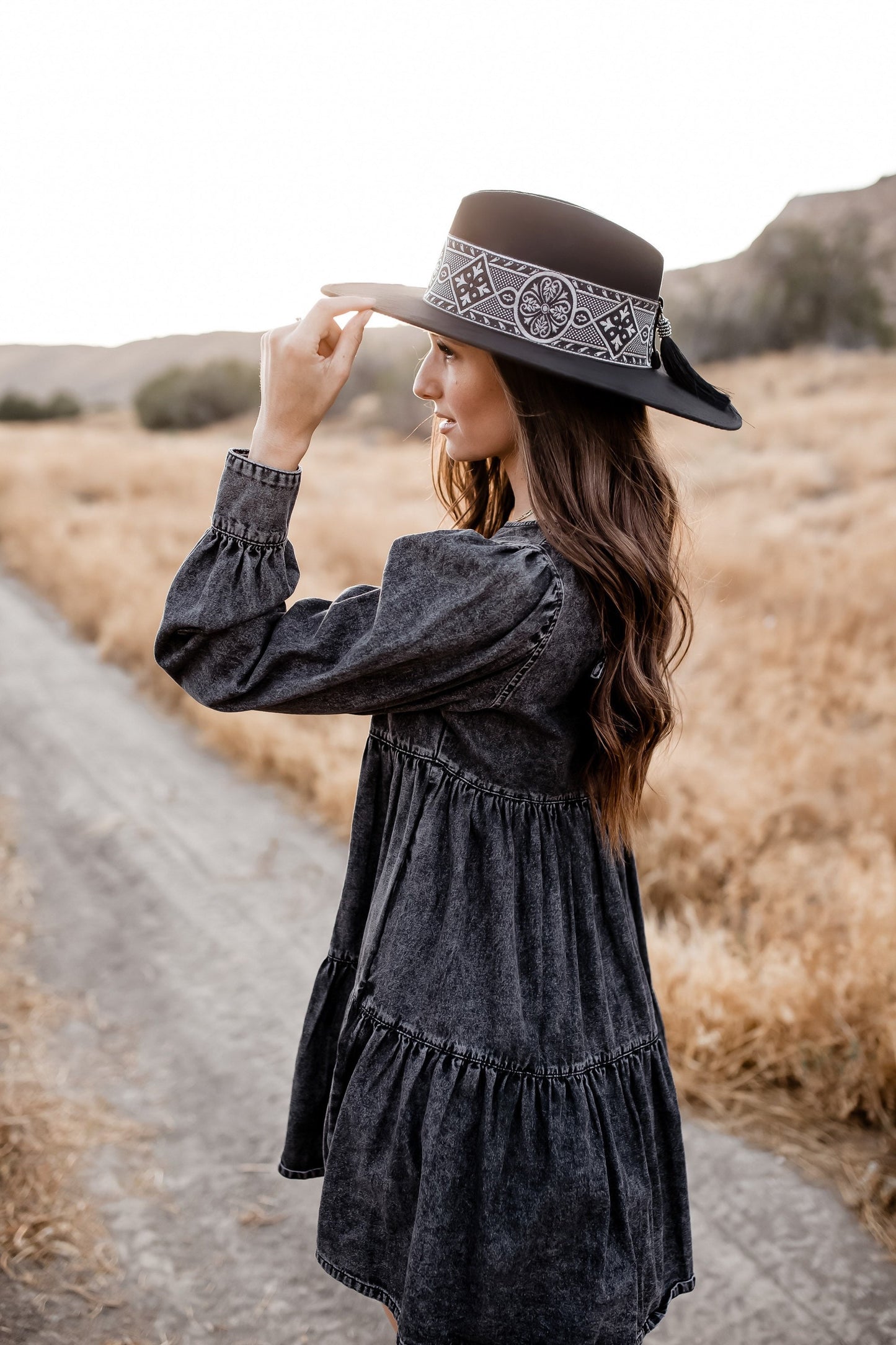Fedora “Chloe” Black Wool