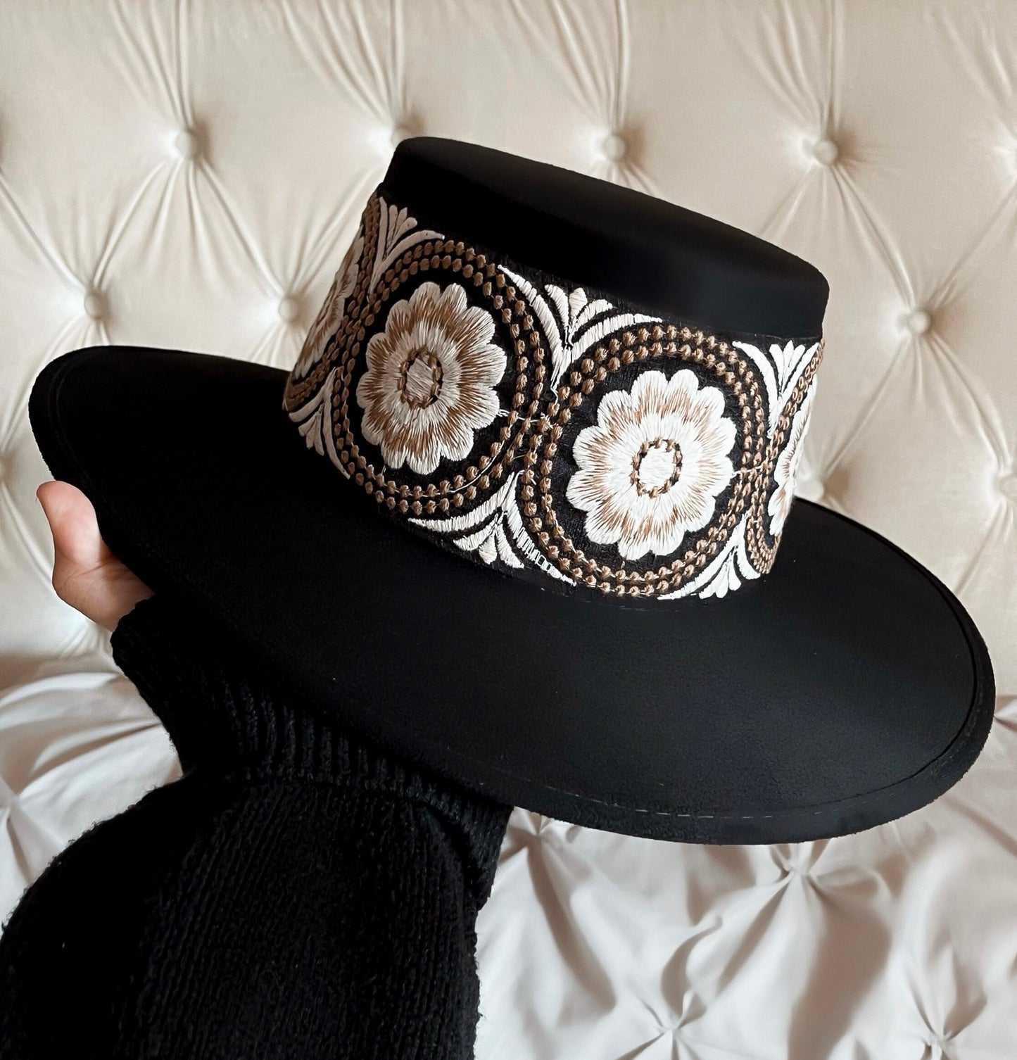 Boater “Amelia” Black