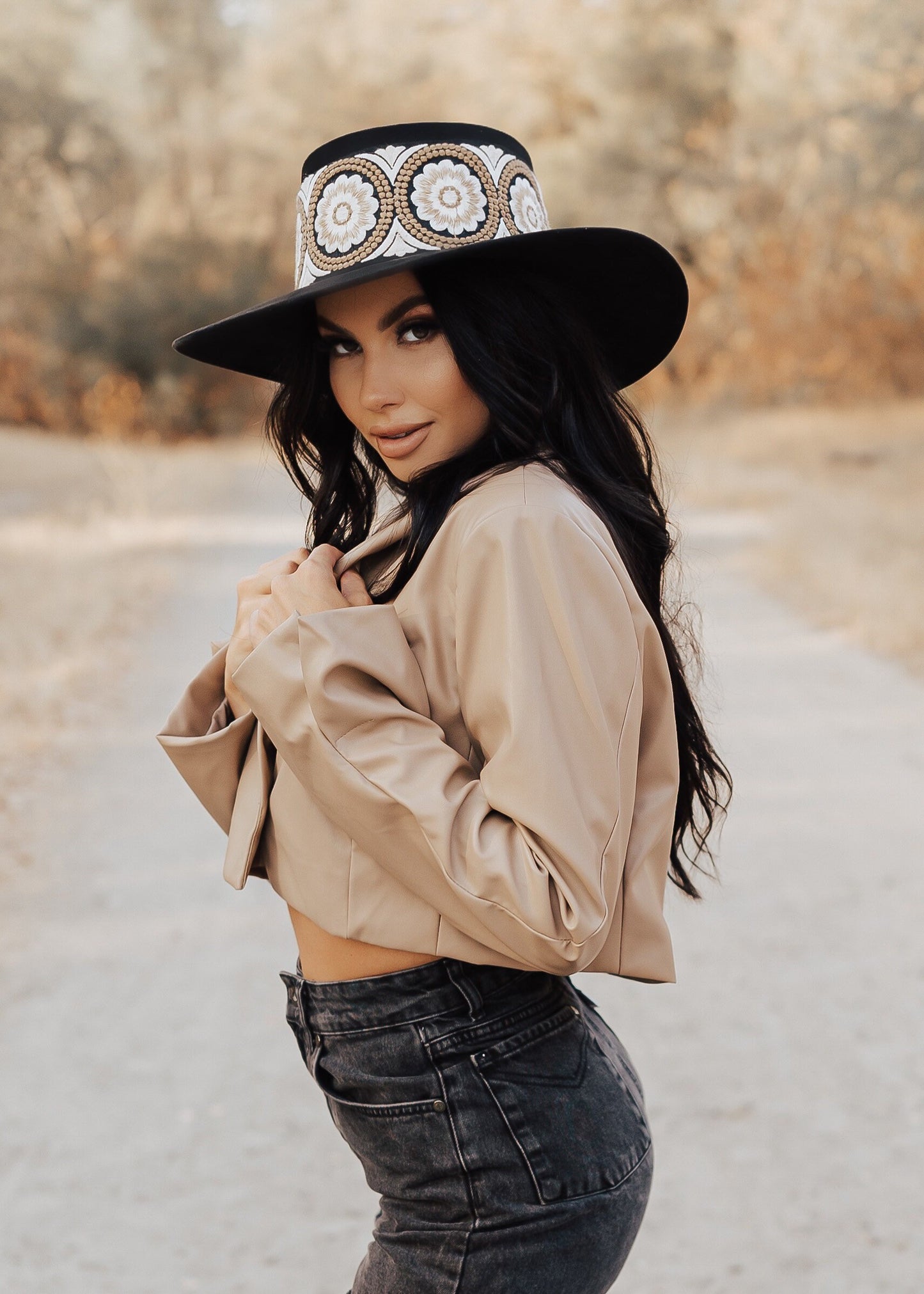 Boater “Amelia” Black
