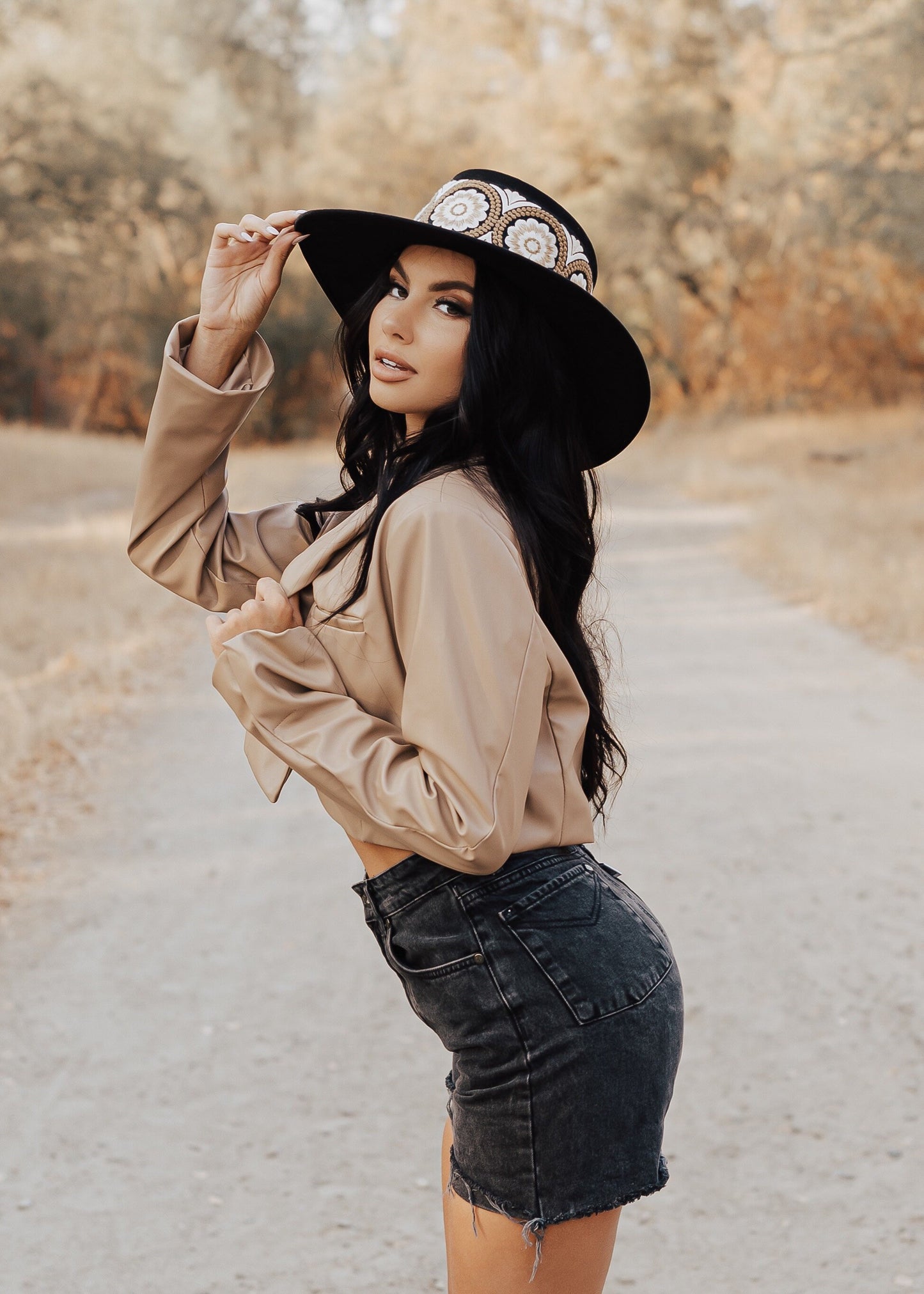 Boater “Amelia” Black