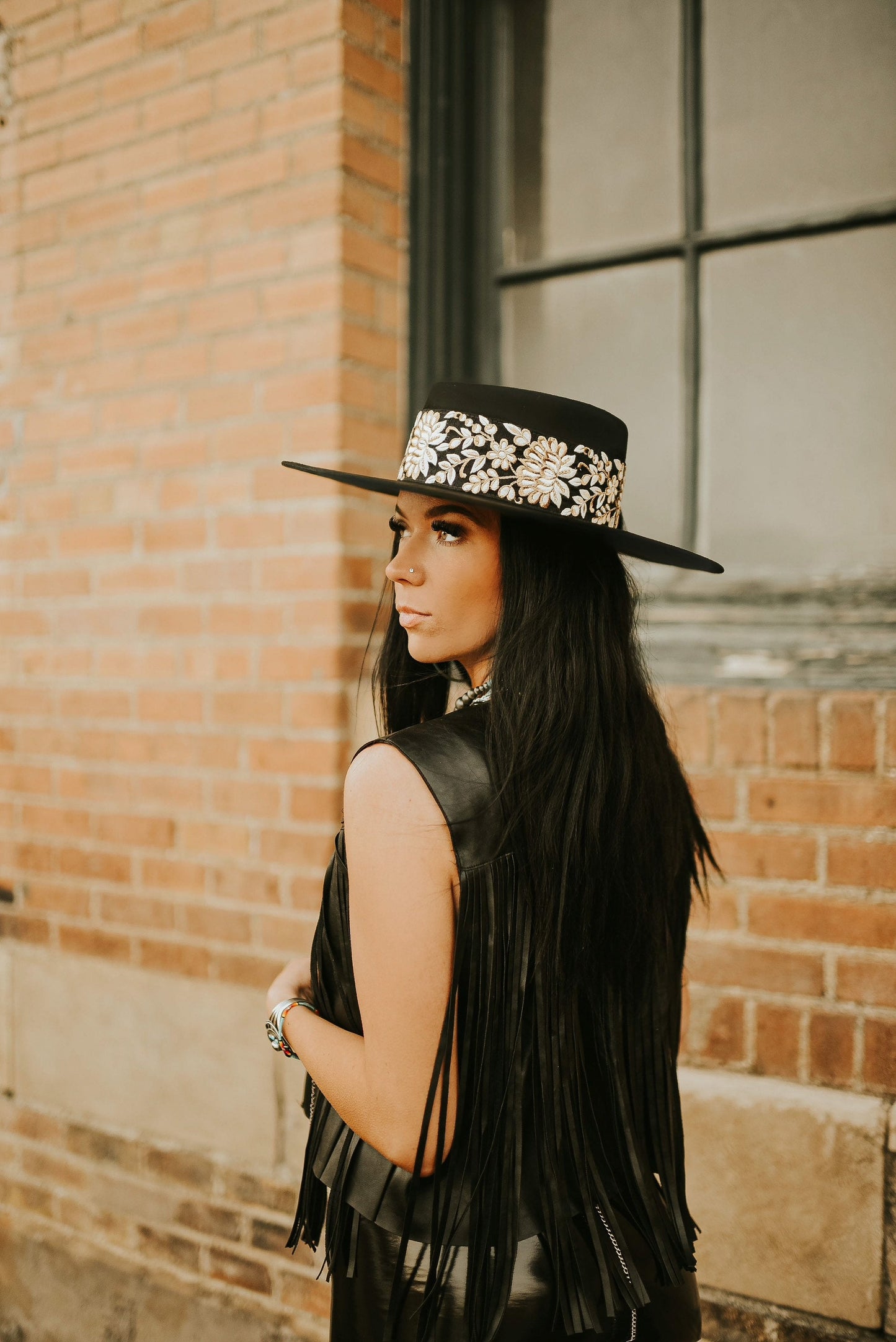 Boater hat “Laguna Beach” in black