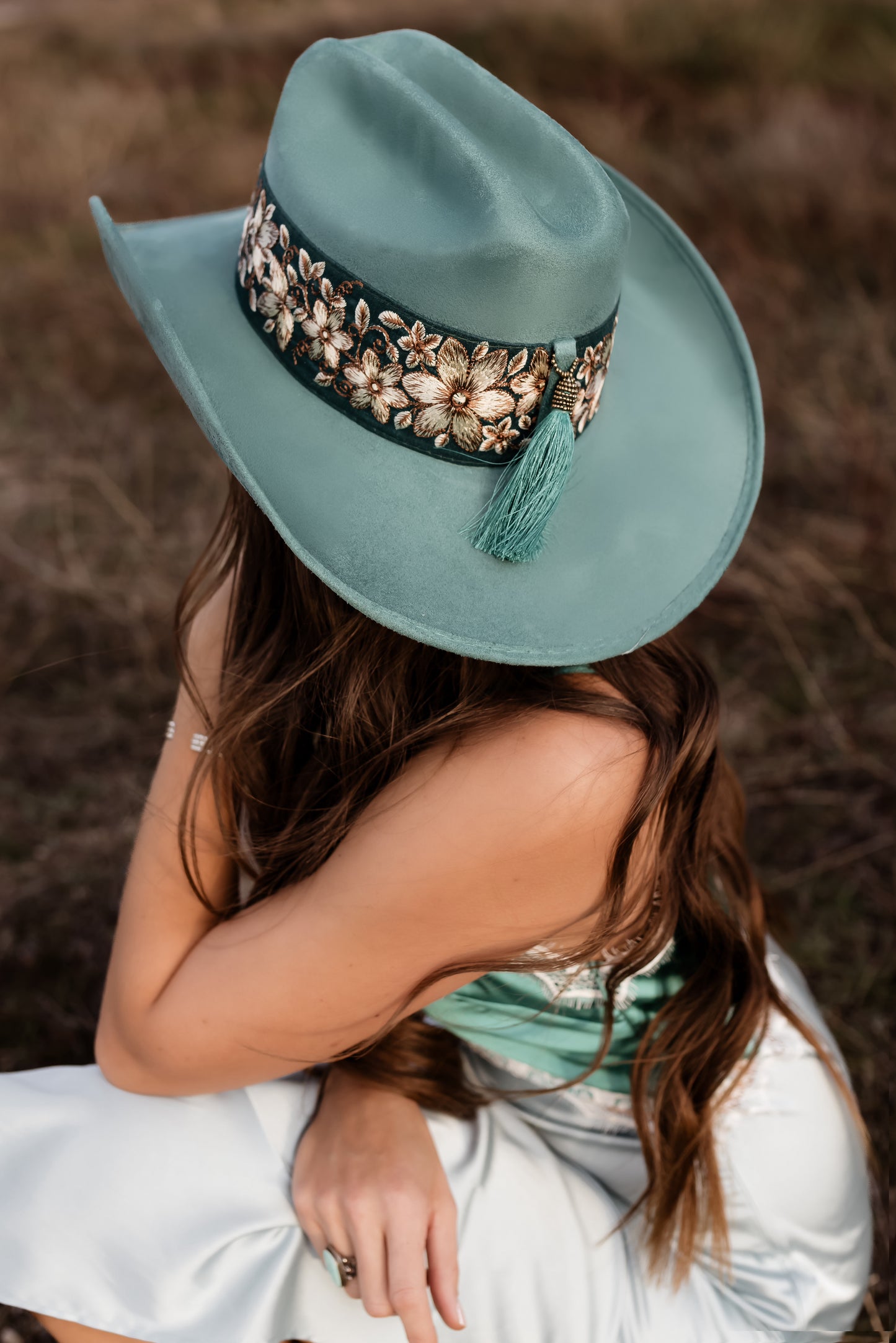 Cowgirl “Dolly” in teal