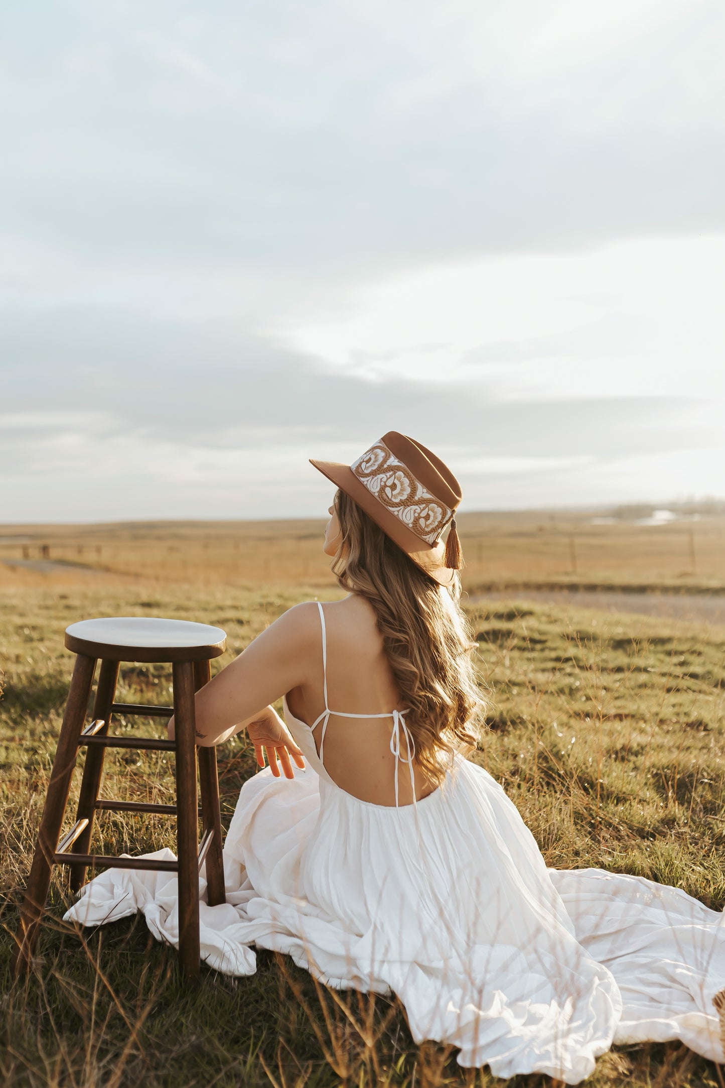 Classic fedora “Aurora” Sepia