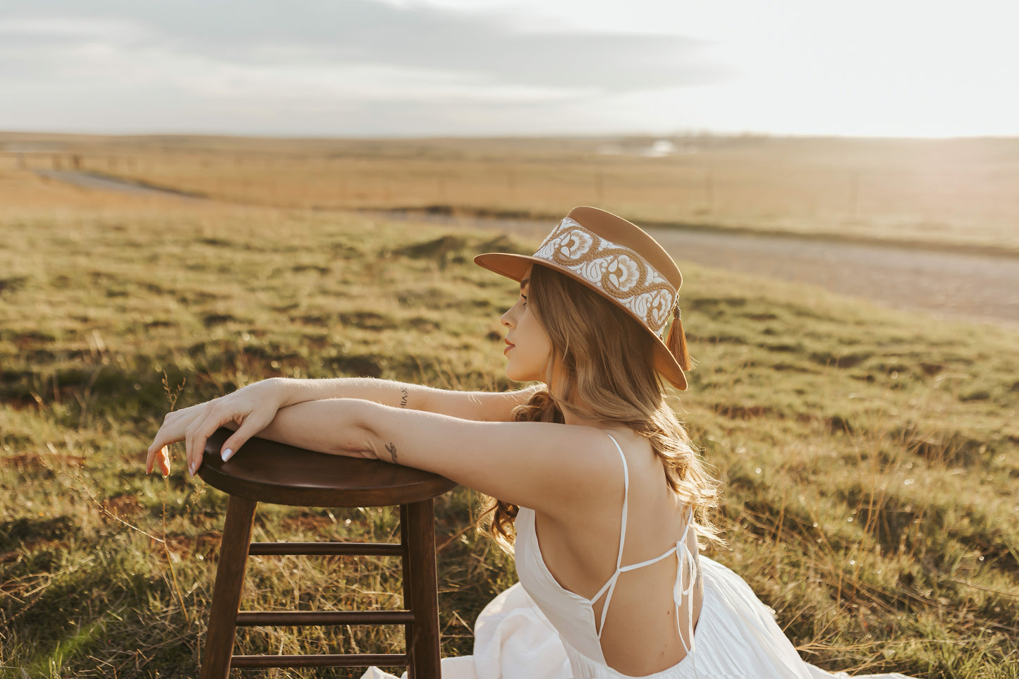 Classic fedora “Aurora” Sepia