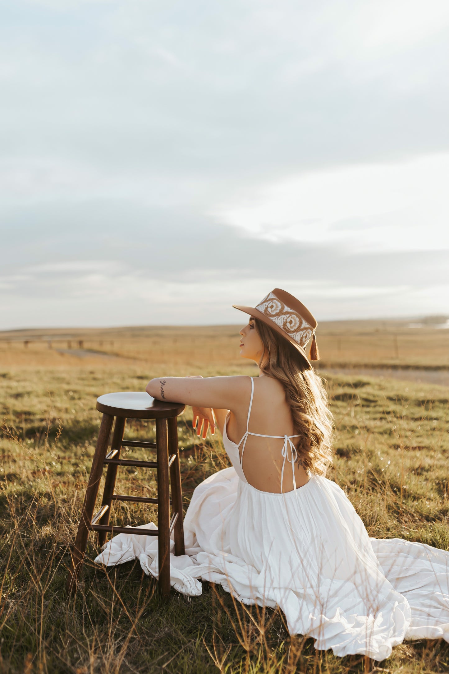 Classic fedora “Aurora” Sepia