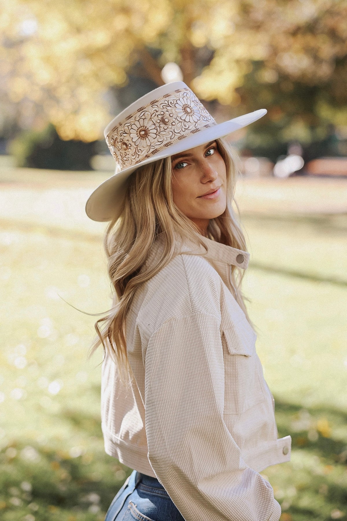 Boater "Sofia" Ivory