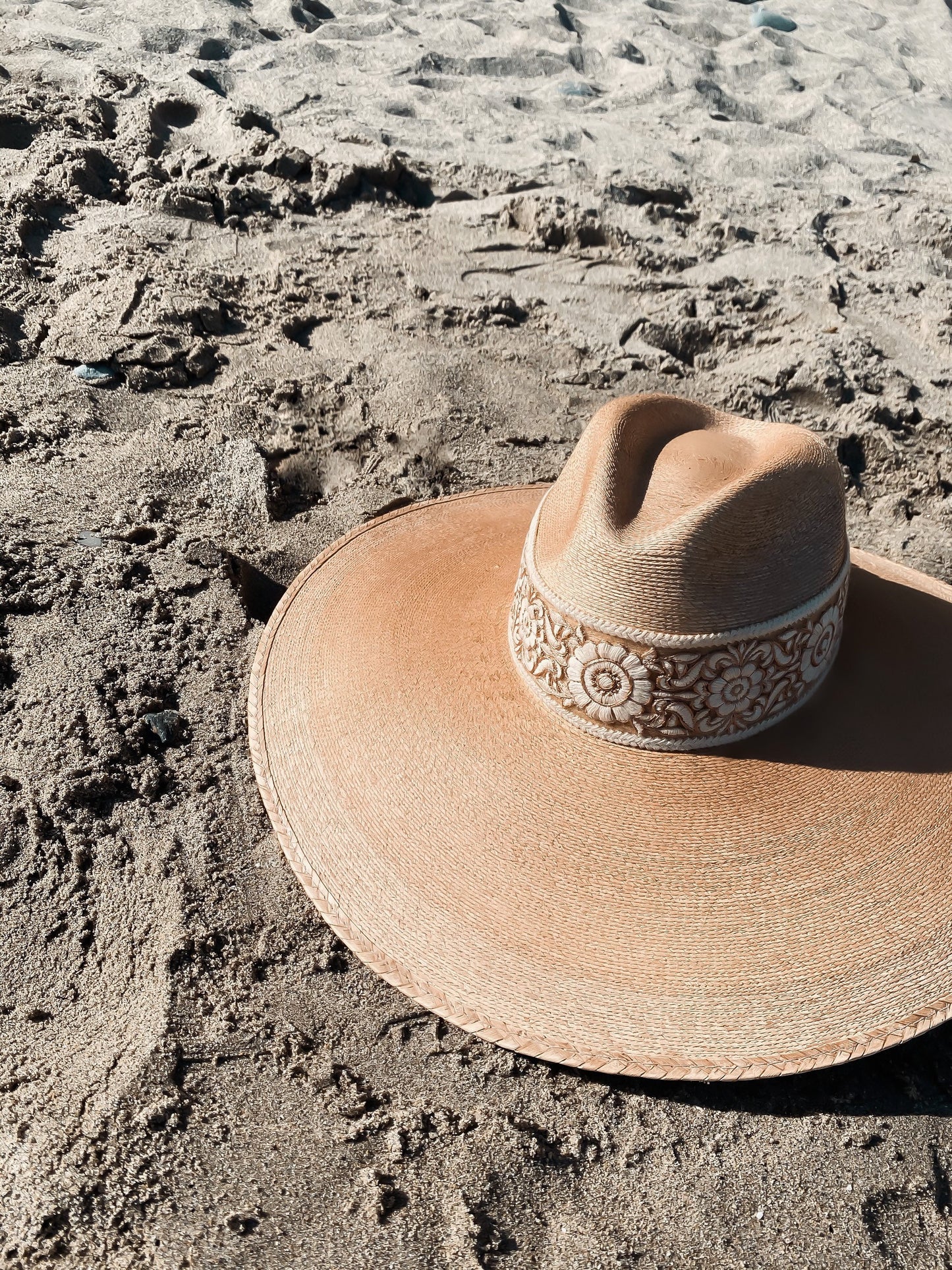 Fedora “Pearl” Natural Color/ Extra large brim