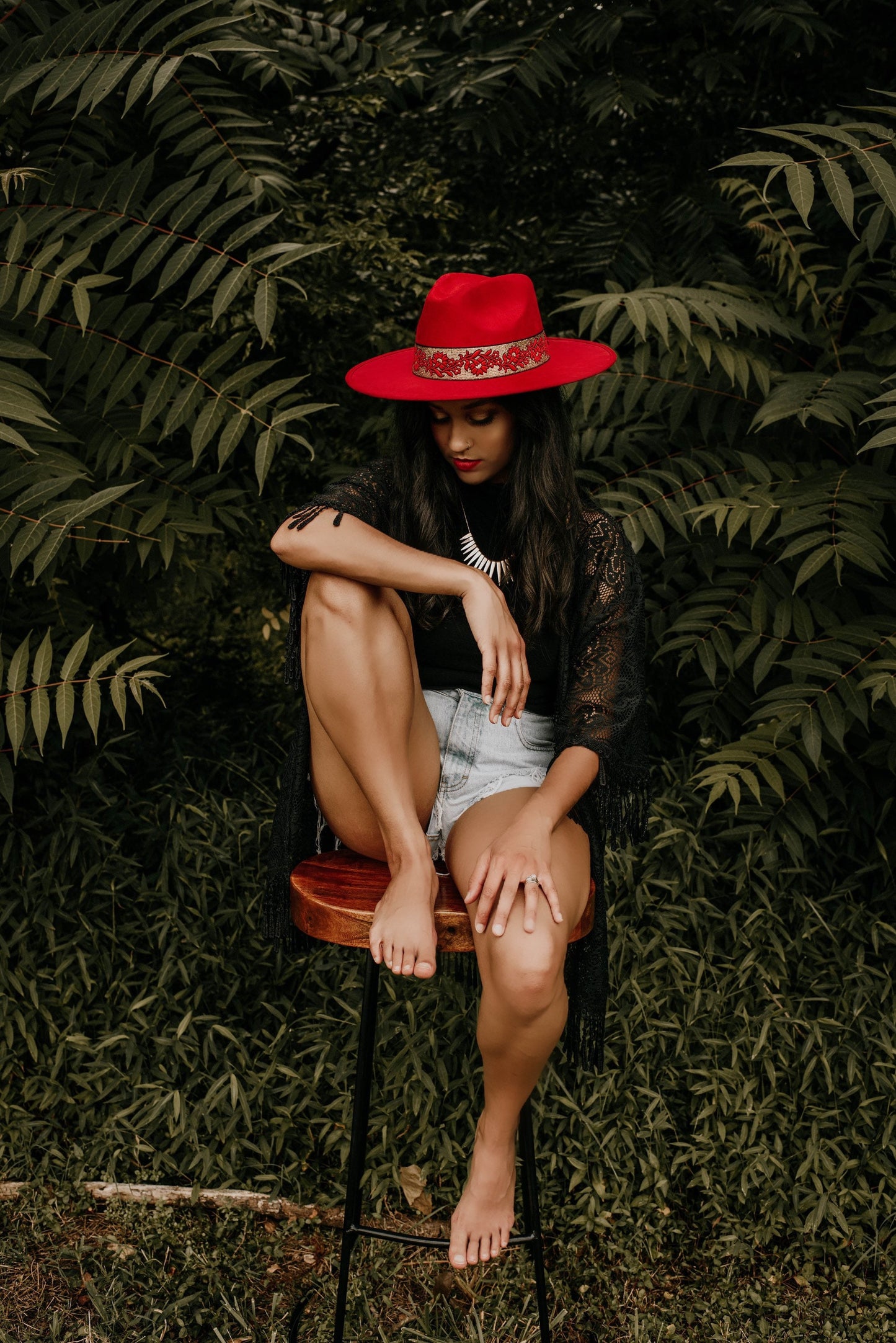 Fedora “Audrey” Cherry Red Ku